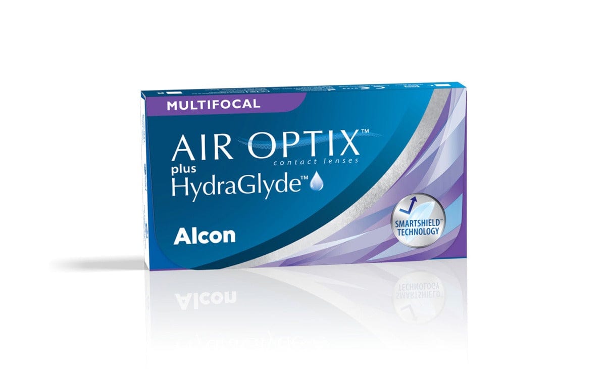 AIR OPTIX PLUS HYDRAGLYDE Multifocal Contact Lenses - 3 Pack (30-Day Supply) for Presbyopia Vision Correction | Comfortable & Breathable Monthly Lenses for Active Lifestyles
