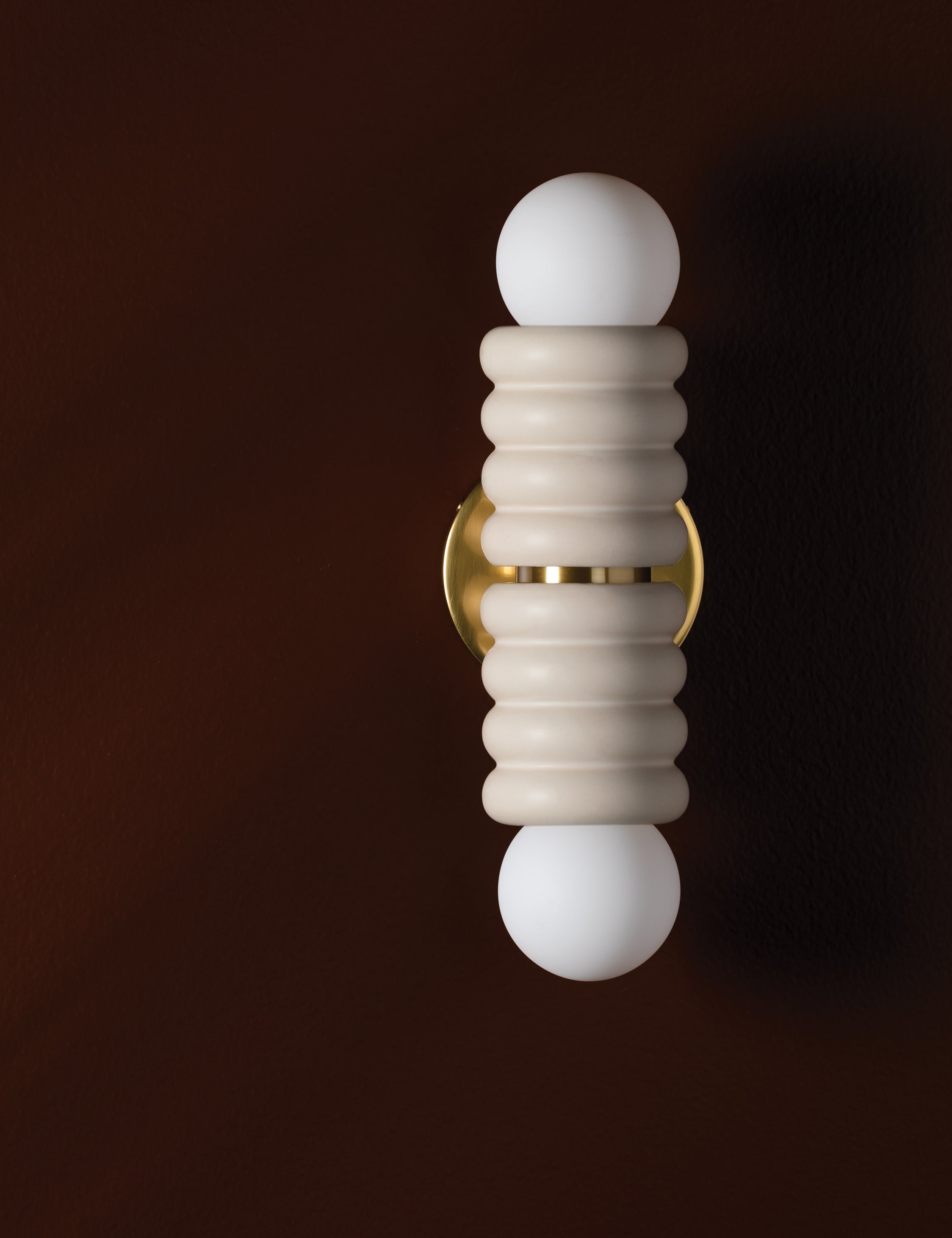 Eny Lee Parker x Mitzi Bibi Sconce Wall Light - Modern Ceramic Plug-in Wall Sconce with Fabric Shade - Perfect for Bedroom, Living Room, and Hallway Lighting