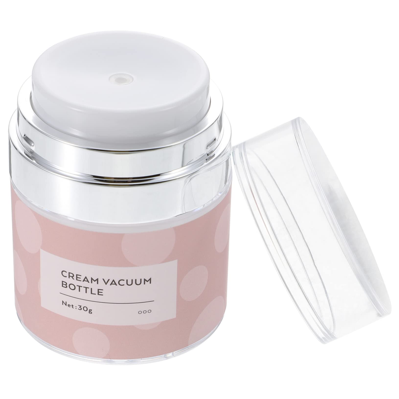 Airless Pump Bottle for Skincare - 30ml Vacuum Cream Jar with Leak-Proof Design | Perfect for Travel & Daily Moisturizer Storage | Face Cream Container for Serums, Lotions & Cosmetics