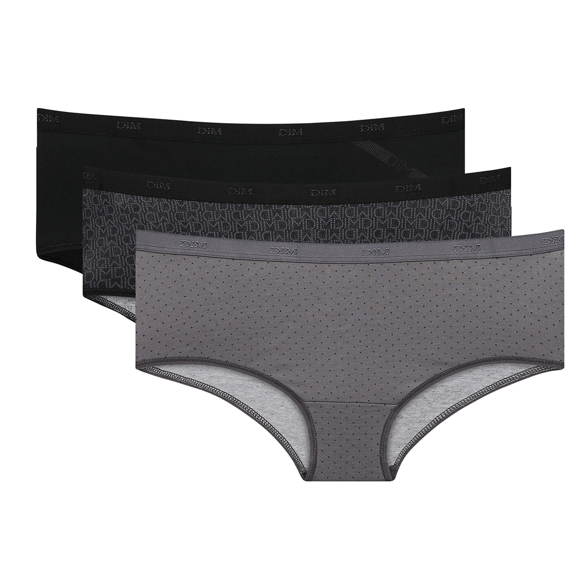 3 Pack Women's Black Cotton Underwear with Pockets - Soft & Breathable for Everyday Comfort, Workout & Travel