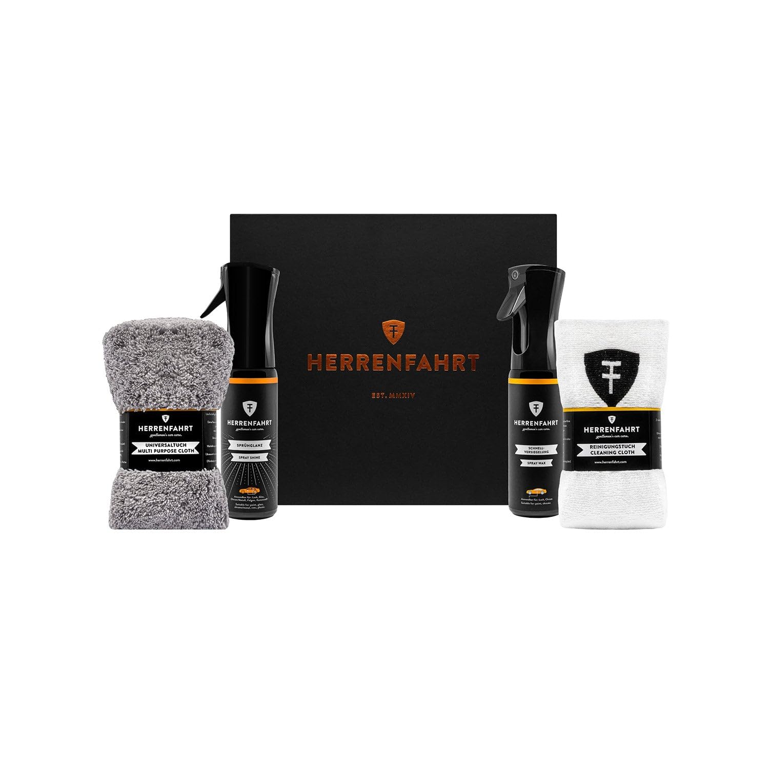 OMAC Gloss Paint Protection Spray Wax - Ultimate Car Care Kit for Shine & Protection | Essential Auto Detailing Gift Set for Cars, Trucks & SUVs | Perfect for Showroom Finish & Daily Maintenance