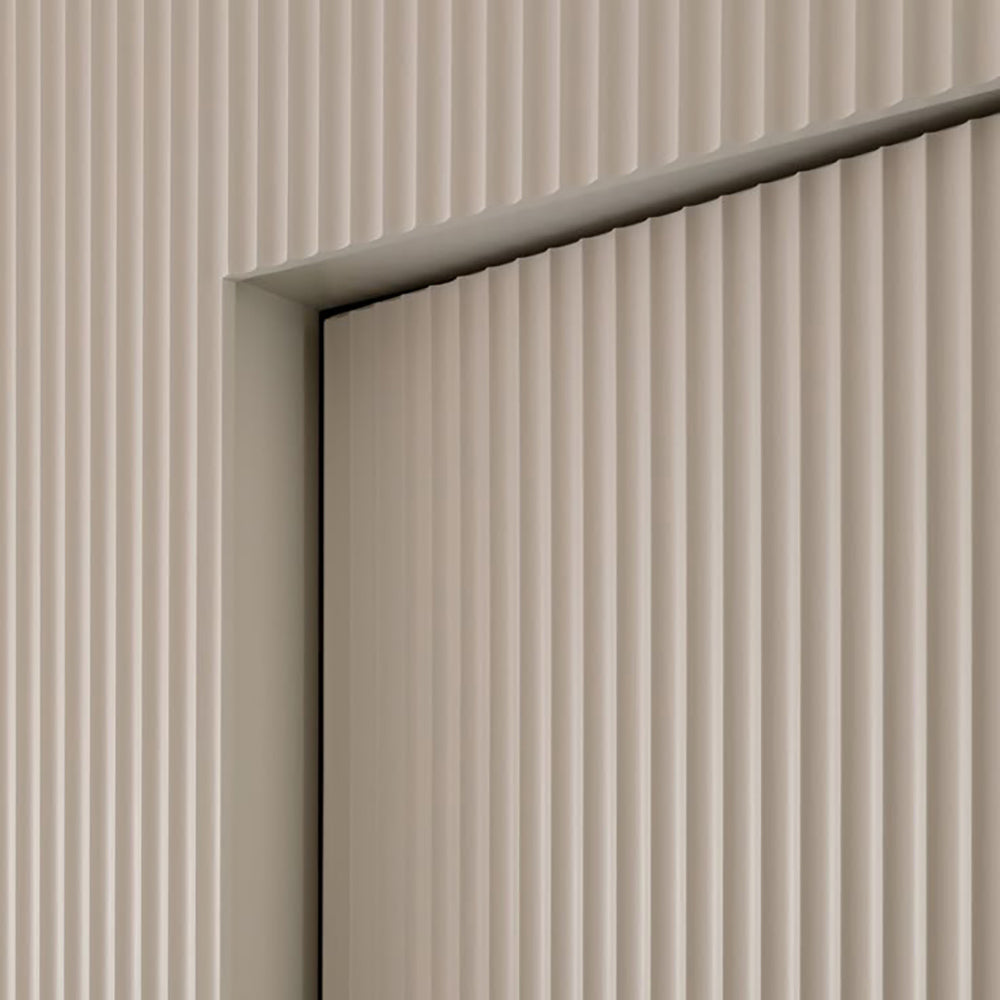 WOODFLEX White Primed Flexible Wave 30 - 2700mm x 600mm Waterproof MDF Wall Panel for Bathroom, Kitchen & Home Decoration