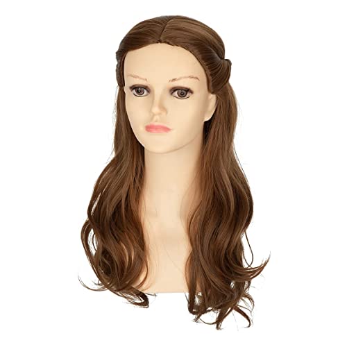 SARLA Long Synthetic Cosplay Wig for Women - Heat Resistant Brown Halloween Party Costume Hair - Perfect for Anime Conventions, Cosplay Events & Themed Parties