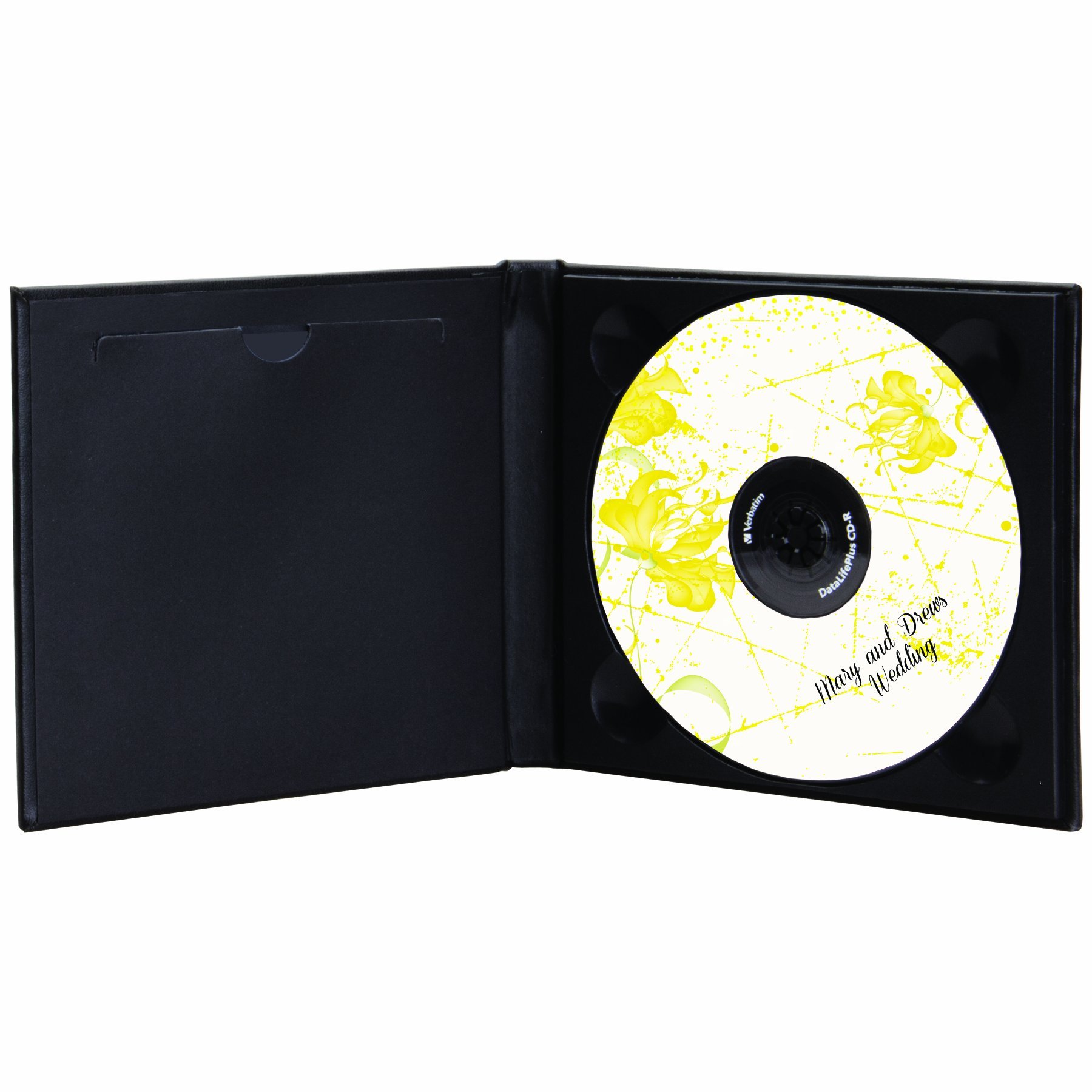 Premium Black Leatherette CD/DVD Storage Folio - 12 Pack | Single Disc Holder for Music, Movies & Data | Perfect for Home, Office & Travel Organization
