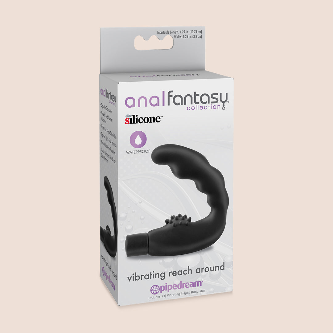 Anal Fantasy Vibrating Prostate Massager for Men - Powerful Reach Around Stimulator | Pleasure Toy for Solo Play & Couples Use