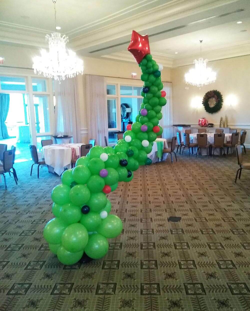 Grinch Balloon Christmas Tree Decorations - Festive Holiday Party & Home Decor for Xmas, Indoor & Outdoor Use