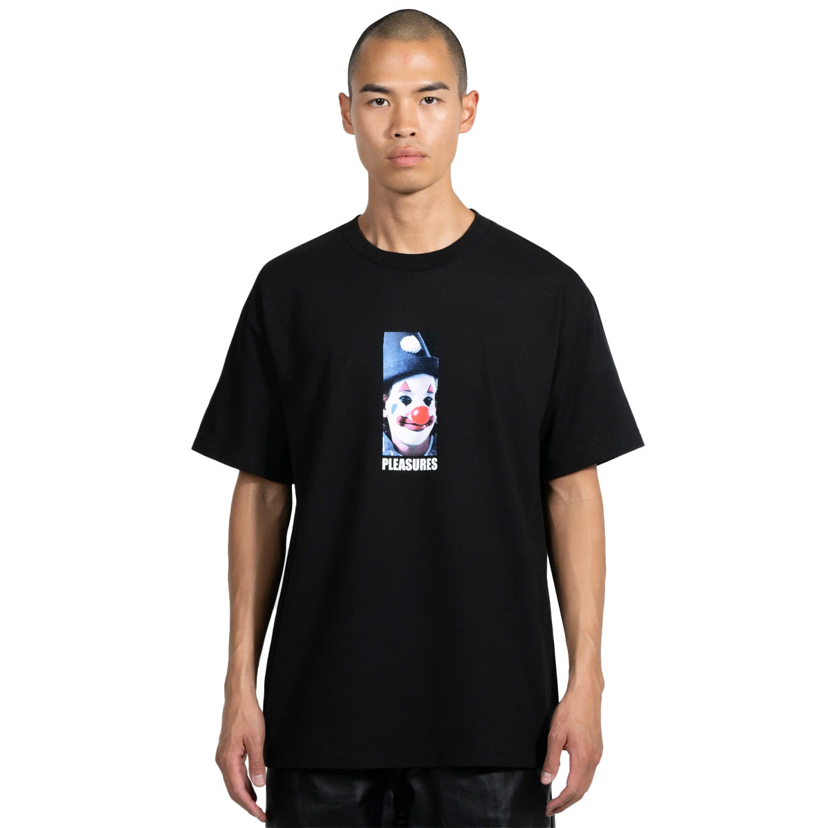 Funny Clown Graphic T-Shirt for Men & Women - Black Cotton Tee - Perfect for Halloween, Cosplay & Comedy Parties