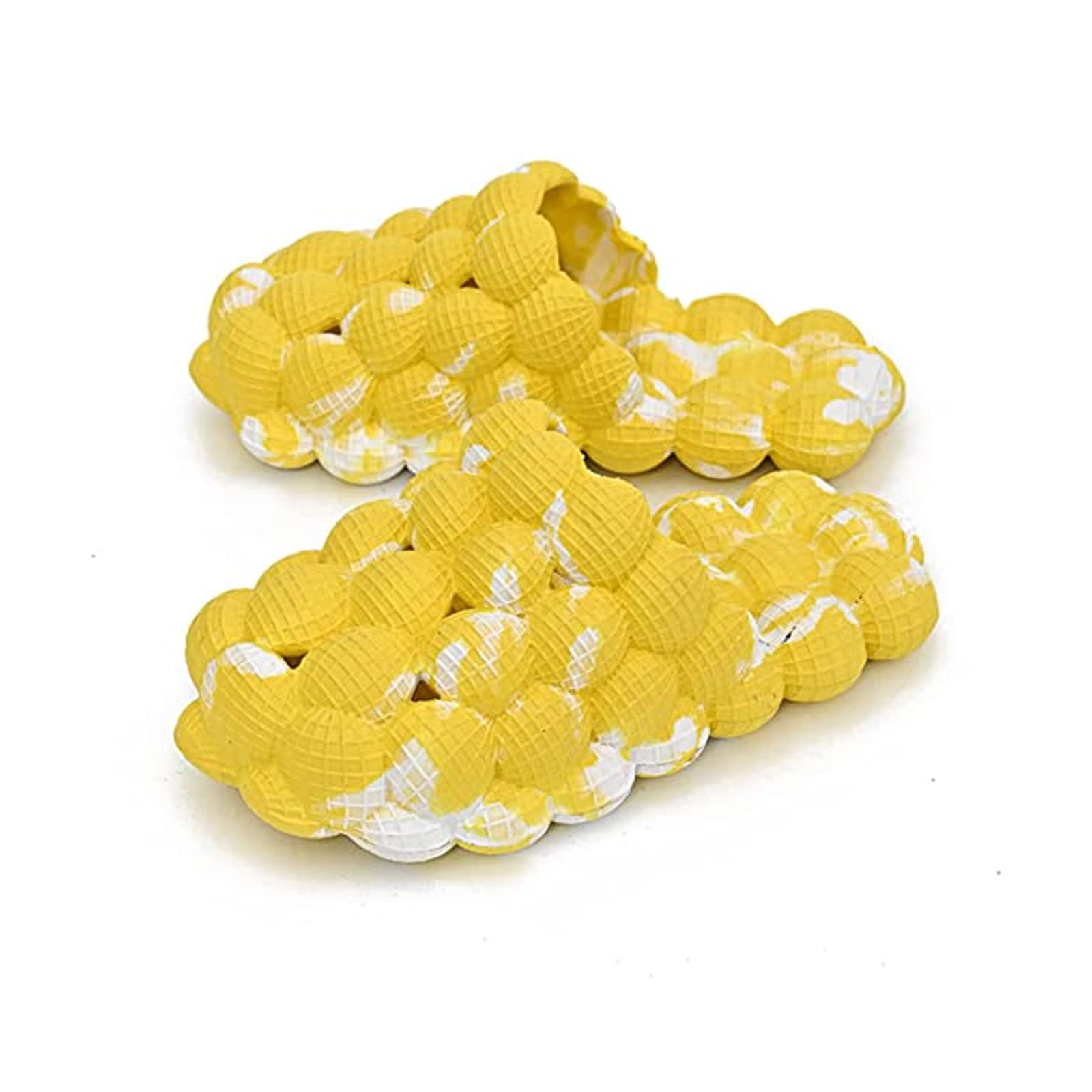Women's Ultra Cushioned Bubble Massage Slides - Funny Lychee Cloud Slippers with Anti-Slip Sole for Spa, Indoor & Outdoor Use - Perfect for Relaxation, Lounging and Home Comfort