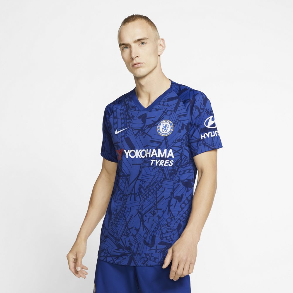 Nike Chelsea FC 2019/20 Stadium Home Soccer Jersey - Authentic Football Shirt for Men - Perfect for Matchdays, Training & Fan Support