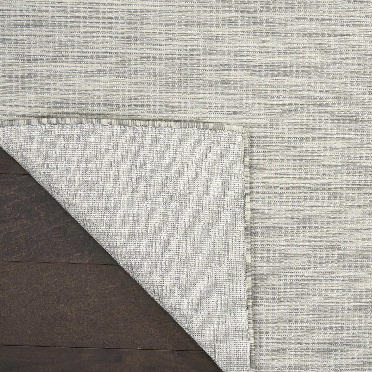 Nourison Positano 10' x 14' Indoor/Outdoor Area Rug - Light Grey, Easy to Clean, Non-Shedding | Perfect for Bedroom, Living Room, Dining Room, Backyard, Deck & Patio | Durable & Stylish Home Decor