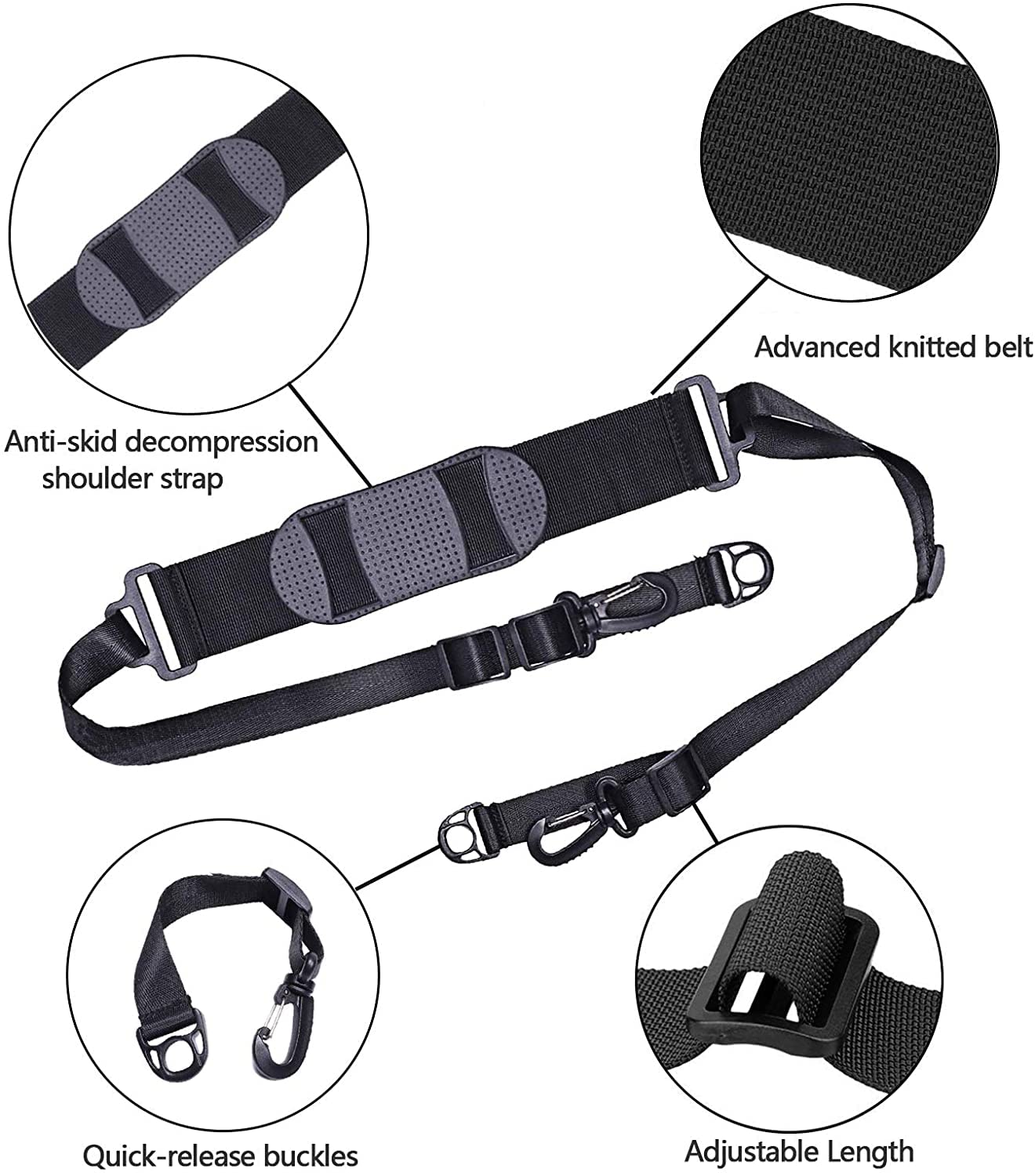 Adjustable Scooter Shoulder Strap with Non-Slip Pad - Universal Carrier for Electric Scooters, Folding Bikes, Balance Bikes, Beach Chairs & Yoga Mats - Perfect for Commuting, Camping, and Outdoor Activities