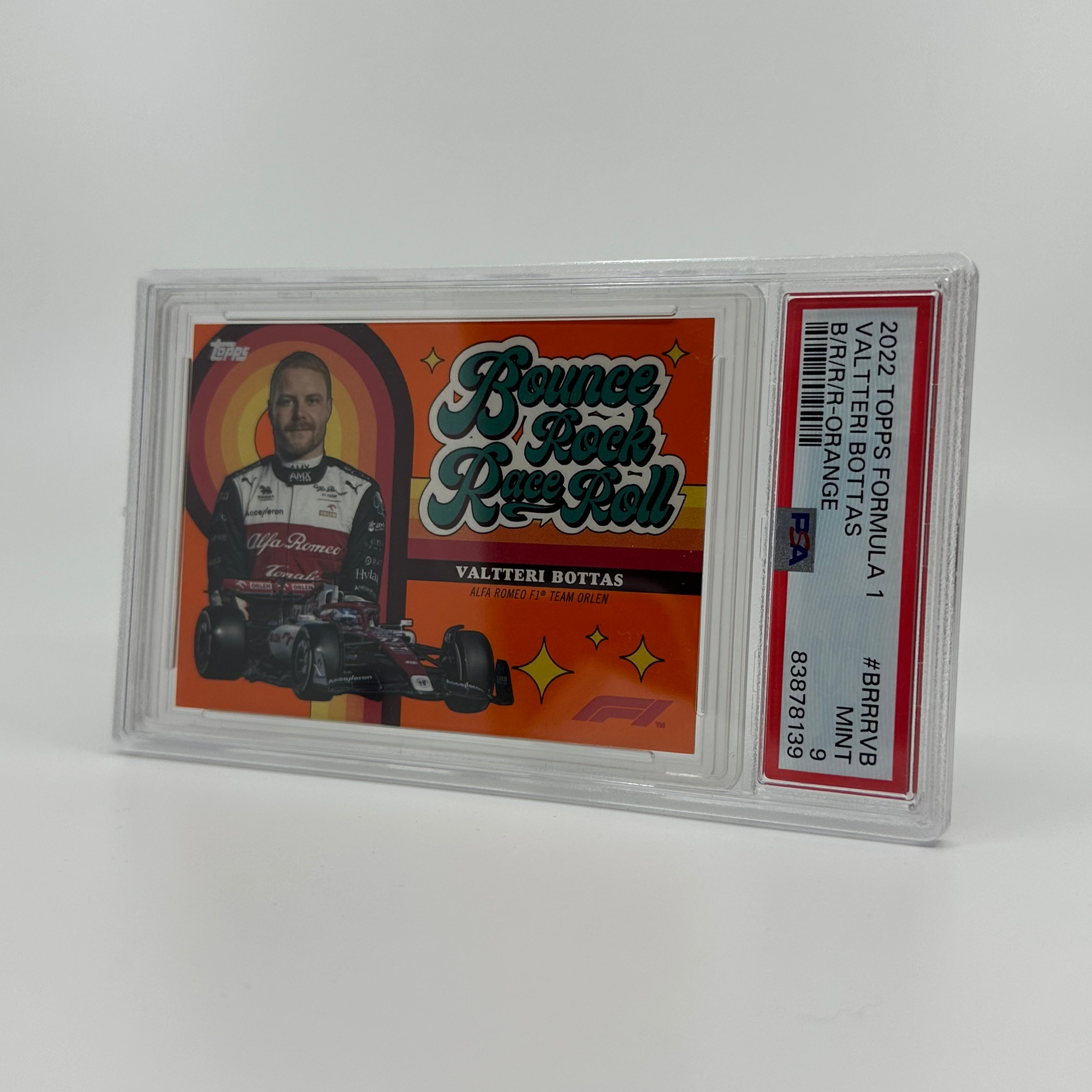 PSA 9 Graded 04/25 Valtteri Bottas #BRRRVB Orange Racing Card - Perfect for F1 Collectors & Motorsport Memorabilia Displays