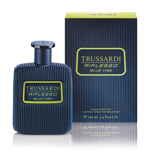 Trussardi Riflesso Blue Vibe 100ml Eau de Toilette for Men - Fresh Aquatic Cologne for Day & Night Wear, Office & Date Nights