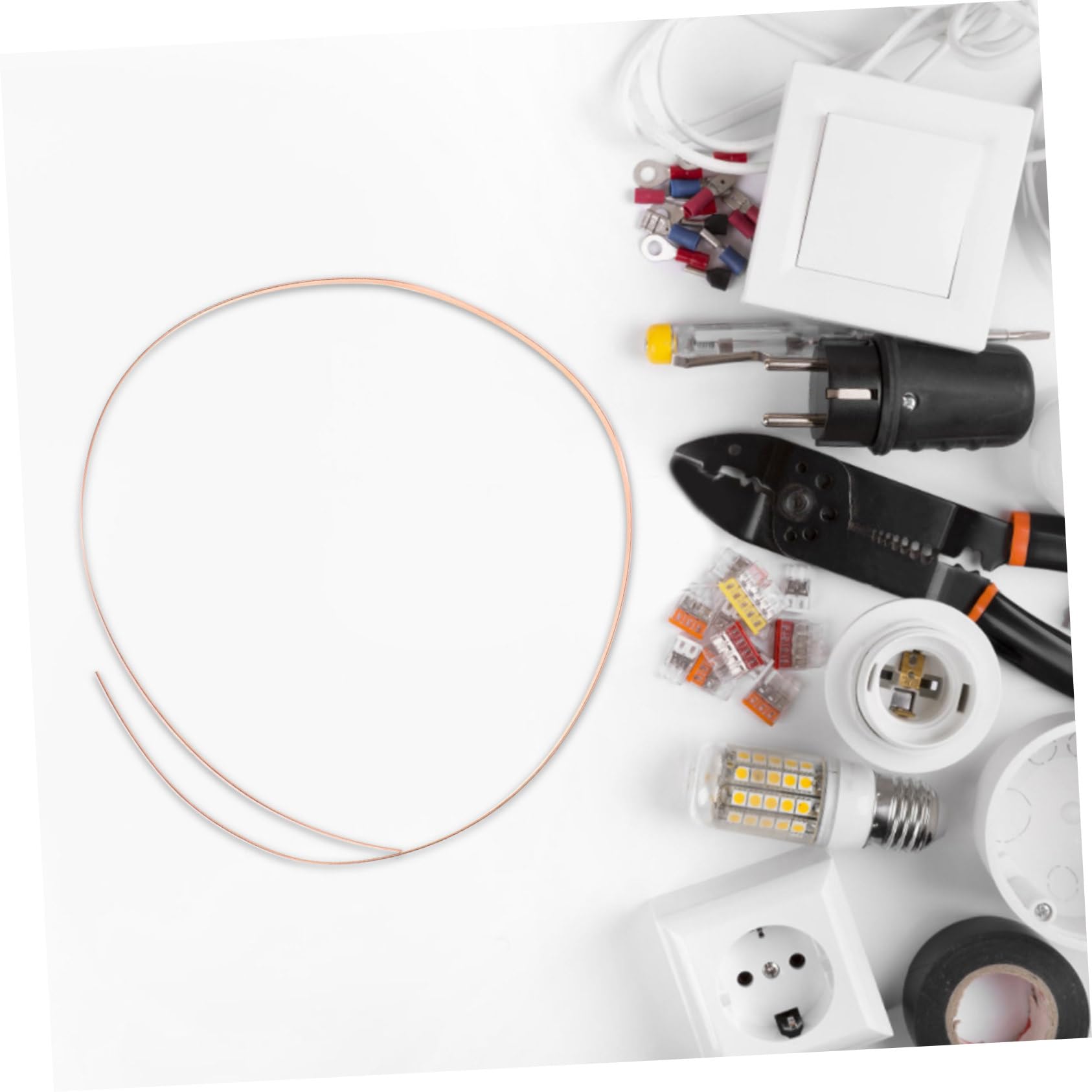Premium Copper Bus Bar for Battery Connections - High Conductivity Flat Copper Rod, DIY Crafts & Electrical Projects - Perfect for Solar Panels, Automotive Wiring, and Home Electrical Repairs