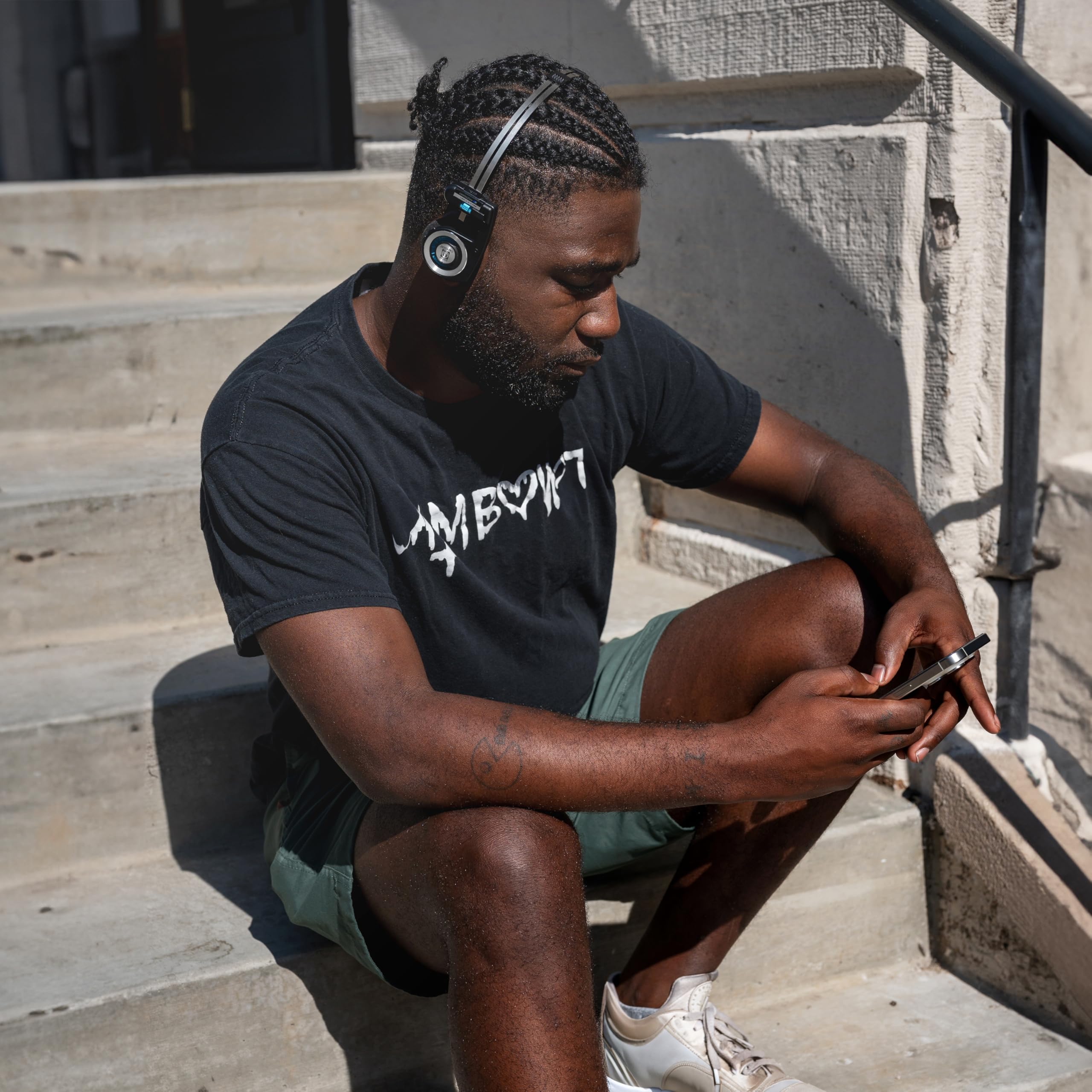 Koss Porta Pro Wireless 2.0 Bluetooth On-Ear Headphones - 20+ Hour Battery Life, USB-C Fast Charging, Built-in Mic, Analog Audio Pass-Through, Retro Design in Black | Perfect for Commuting, Workouts & Music Lovers