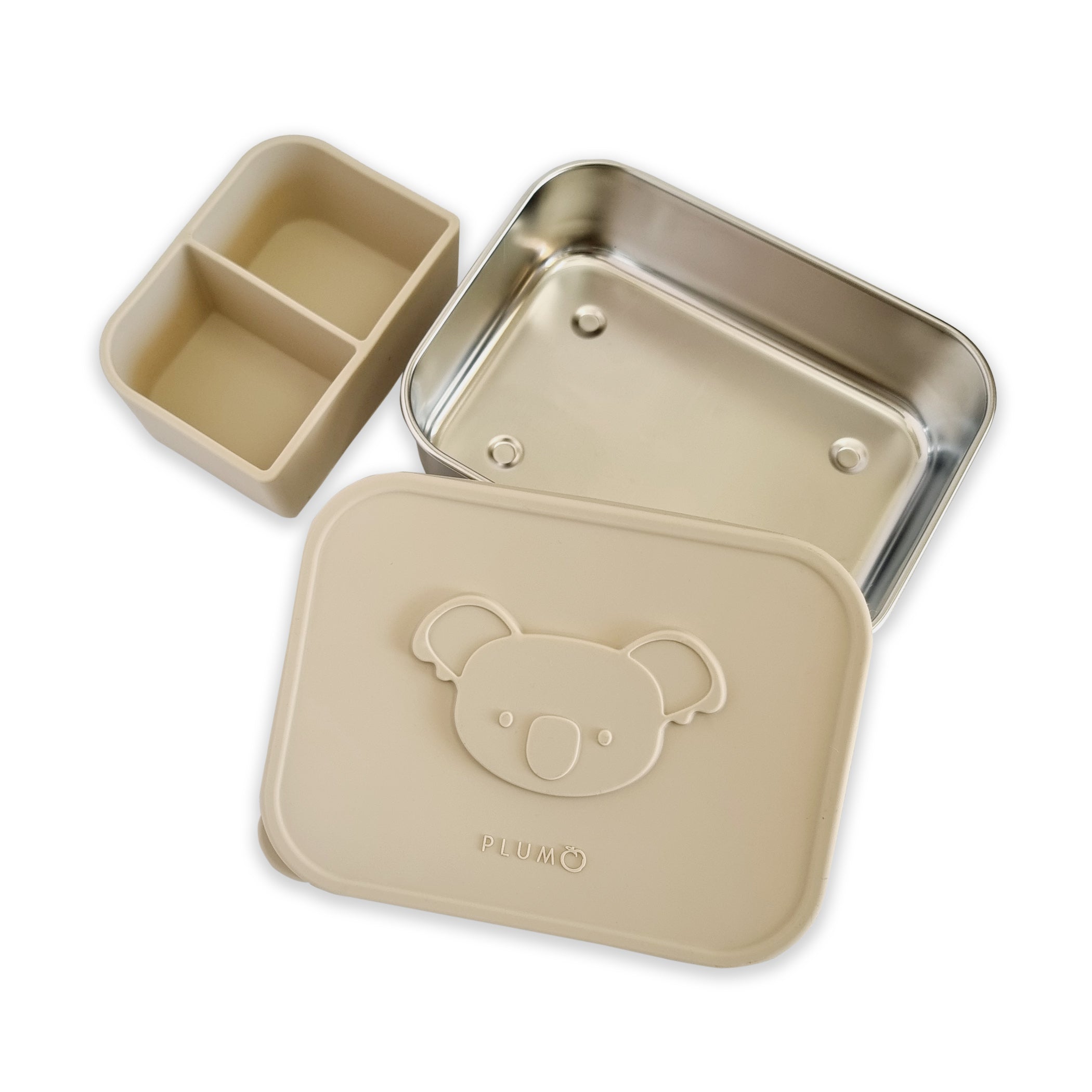 Premium PLUM Stainless Steel Bento Box - Eco-Friendly Lunch Container for Kids & Adults | Perfect for School, Office & Picnic Snacks
