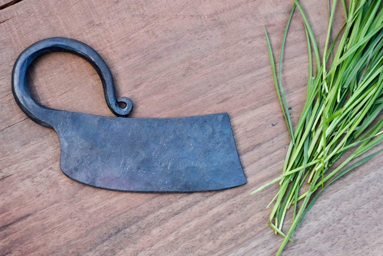 Premium Hand-Forged Herb Chopper - Sharp Stainless Steel Blade for Fresh Herbs, Vegetables & Spices - Perfect for Cooking, Garnishing & Meal Prep - Ideal for Chefs & Home Cooks