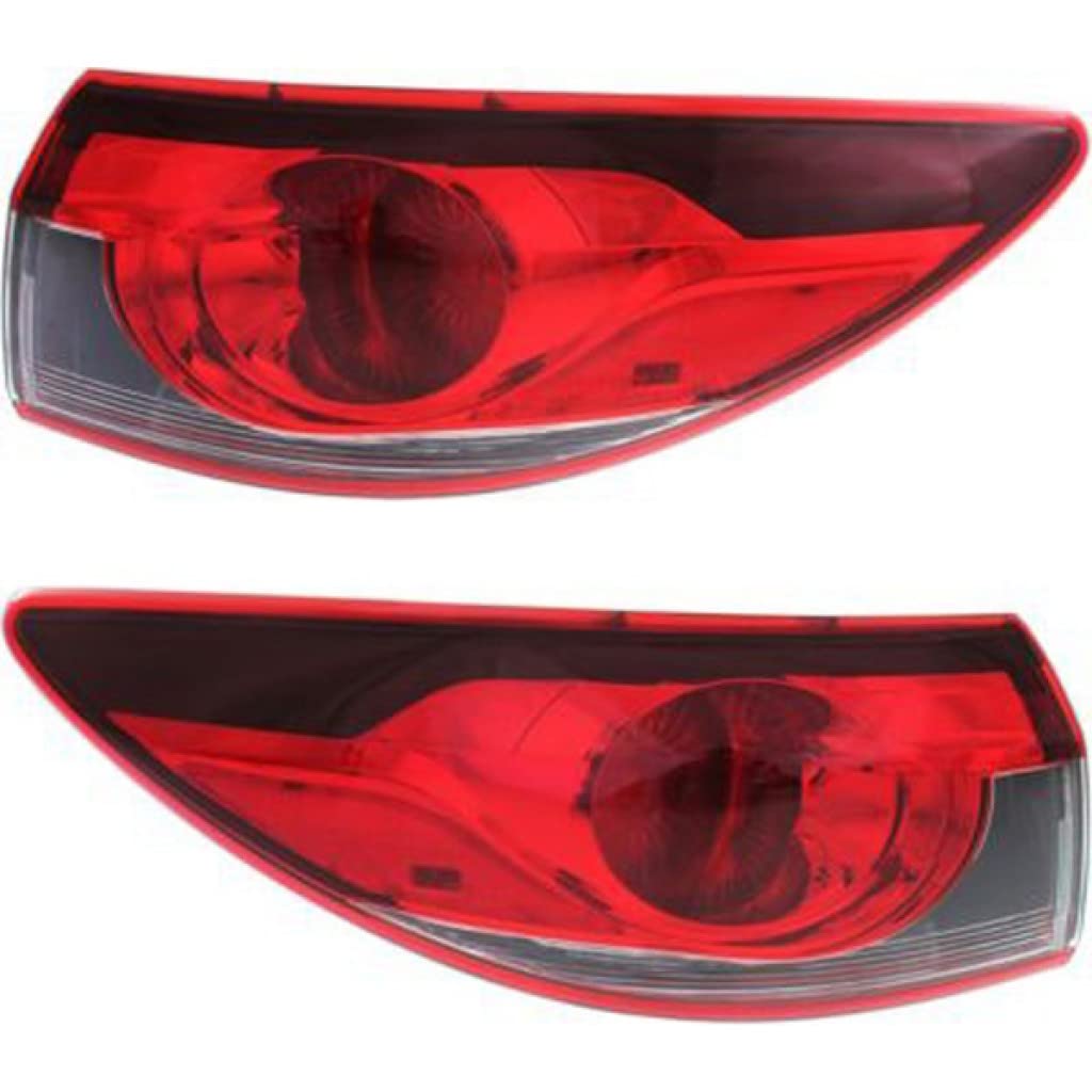 2014-2017 Mazda 6 Sedan Pair Rear Tail Lights (Driver & Passenger Side) - OEM MA2804113 MA2805113 | GJR951160A GJR951150A - Perfect for Replacement & Car Customization