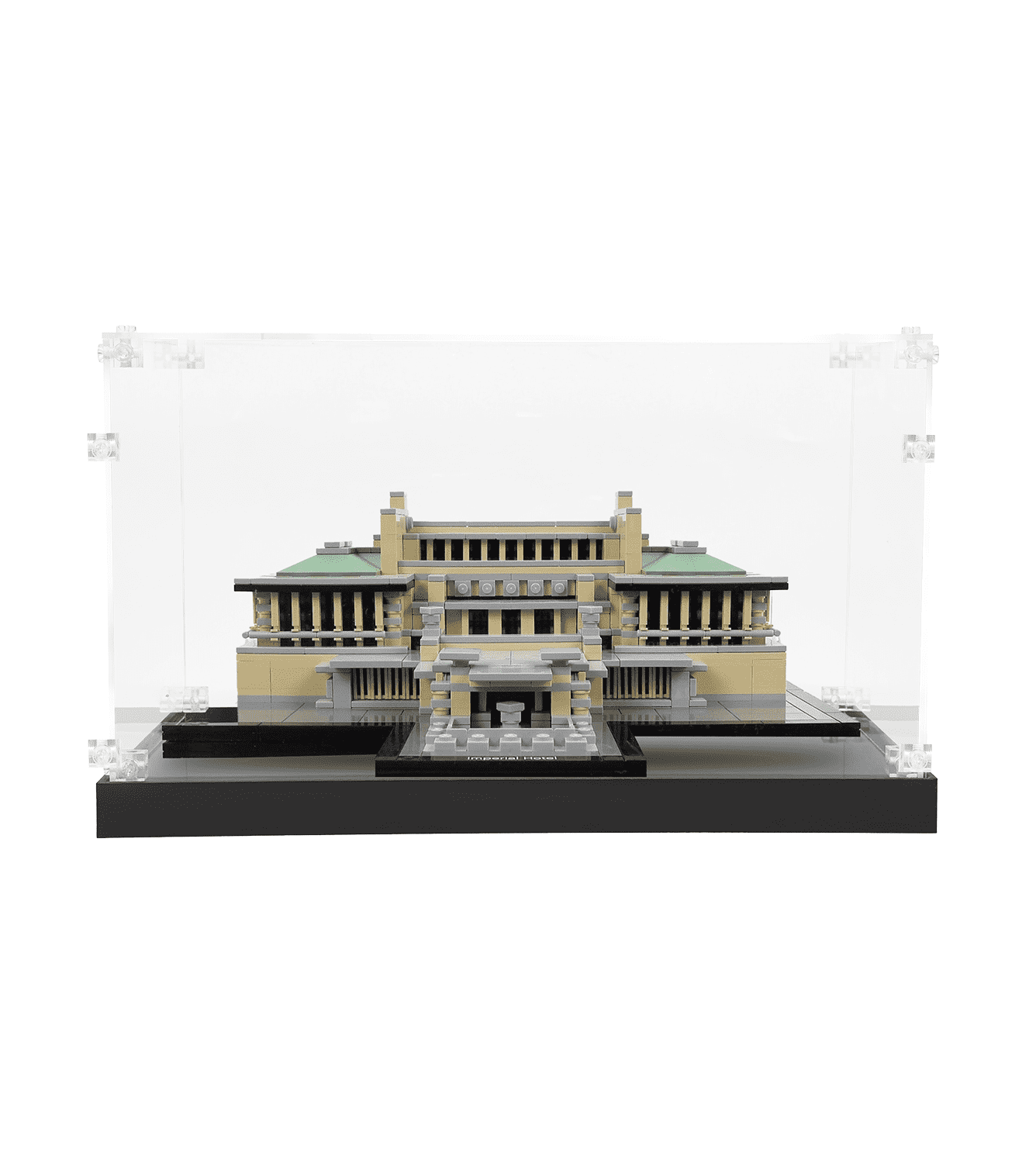 Lego Architecture Imperial Hotel 21017 Display Case - Premium Acrylic Showcase for Collectible Lego Sets - Perfect for Home Decor, Office Display & Gift Giving