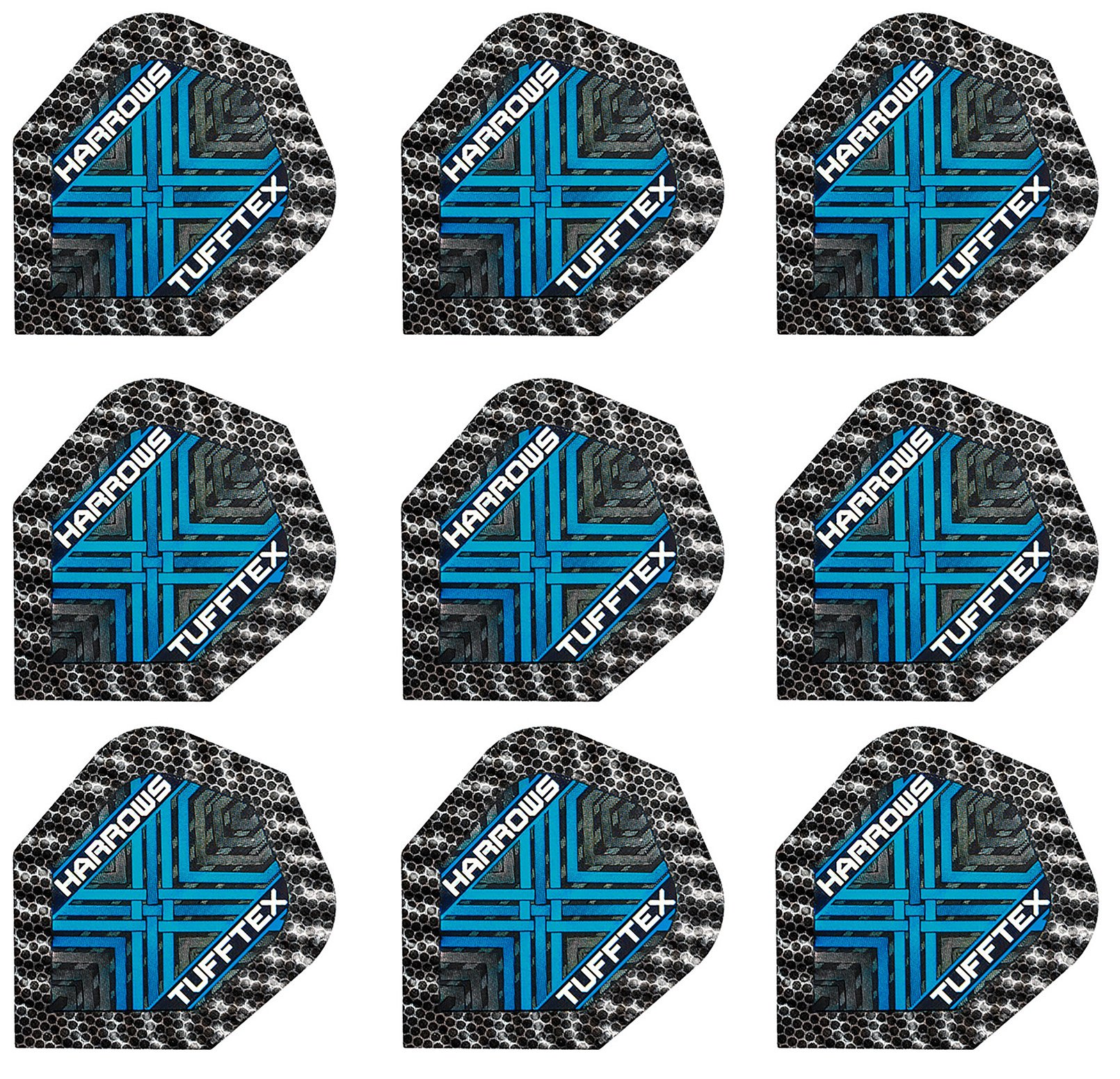 3 Sets of Harrows Standard Dart Flights with 3 Sets of Black Nylon Dart Flight Protectors - Durable Replacement Dart Accessories for Professional & Casual Play - Perfect for Bars, Tournaments & Home Practice