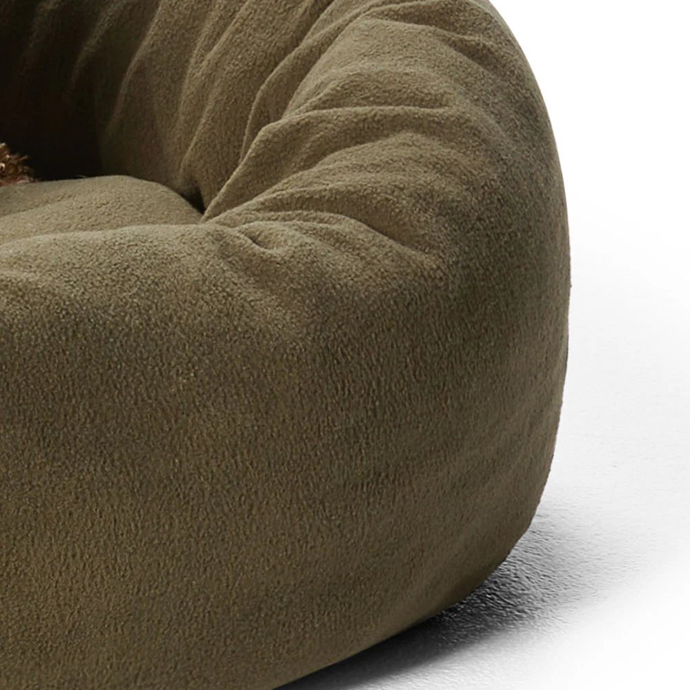 Self-Warming Polar Fleece Pet Cuddler Blanket - Olive Green Cozy Bed for Dogs & Cats - Perfect for Winter Snuggles, Crate Lining, and Sofa Lounging