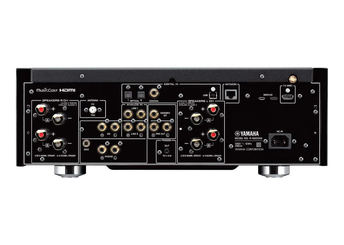 Yamaha R-N2000A Hi-Fi Network Stereo Receiver - Black | High-Fidelity Audio for Home Theater & Music Streaming | Perfect for Living Room & Entertainment Systems