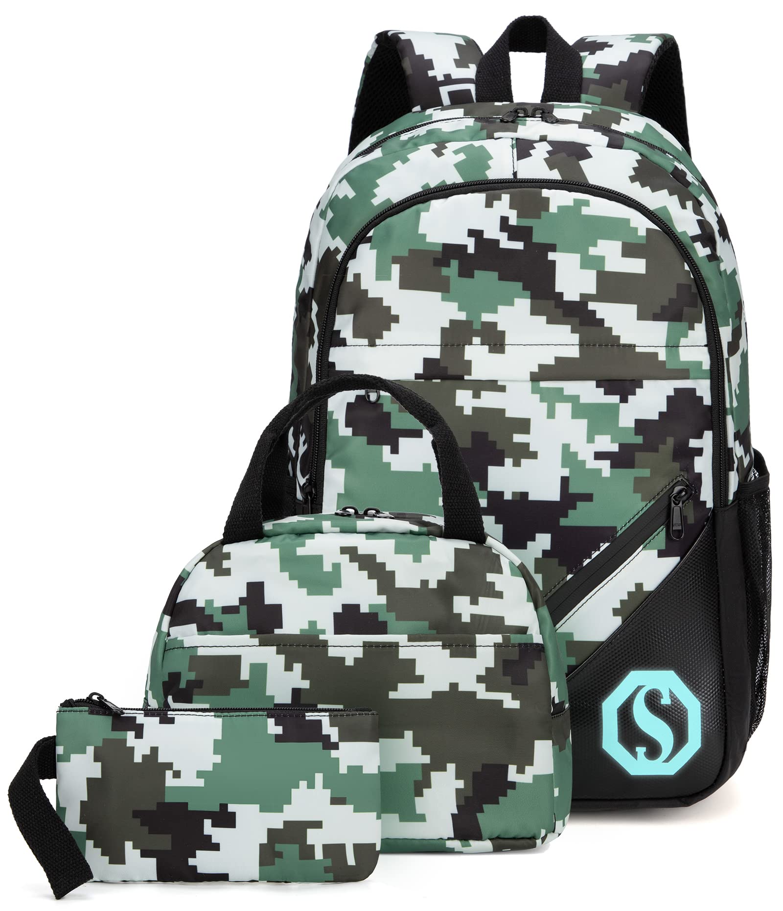 Kids School Backpack Set with Lunch Box & Pencil Case - Perfect for Students & Daily Use
