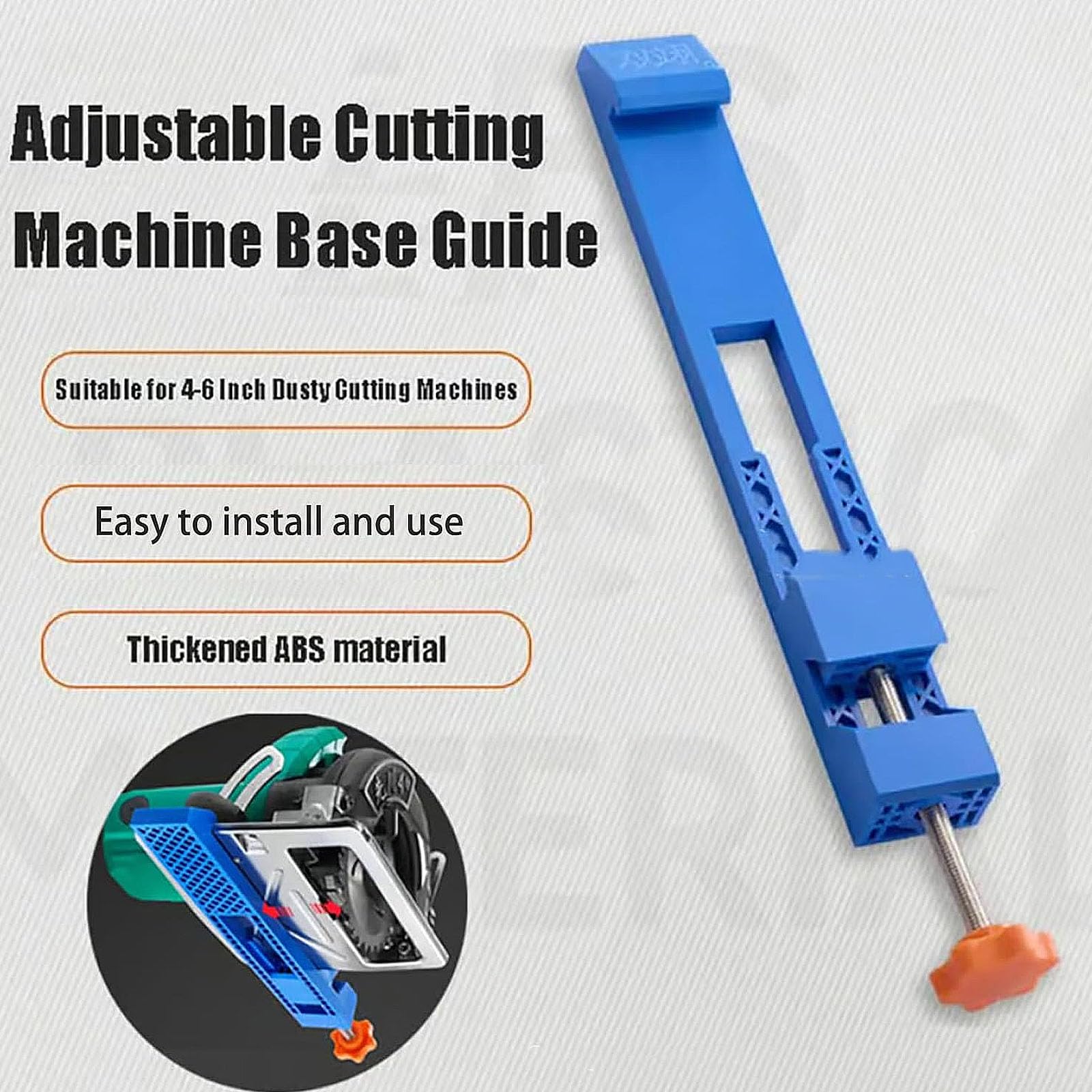 Precision Wood Cutting Guide - Adjustable Saw Clamp for DIY & Carpentry