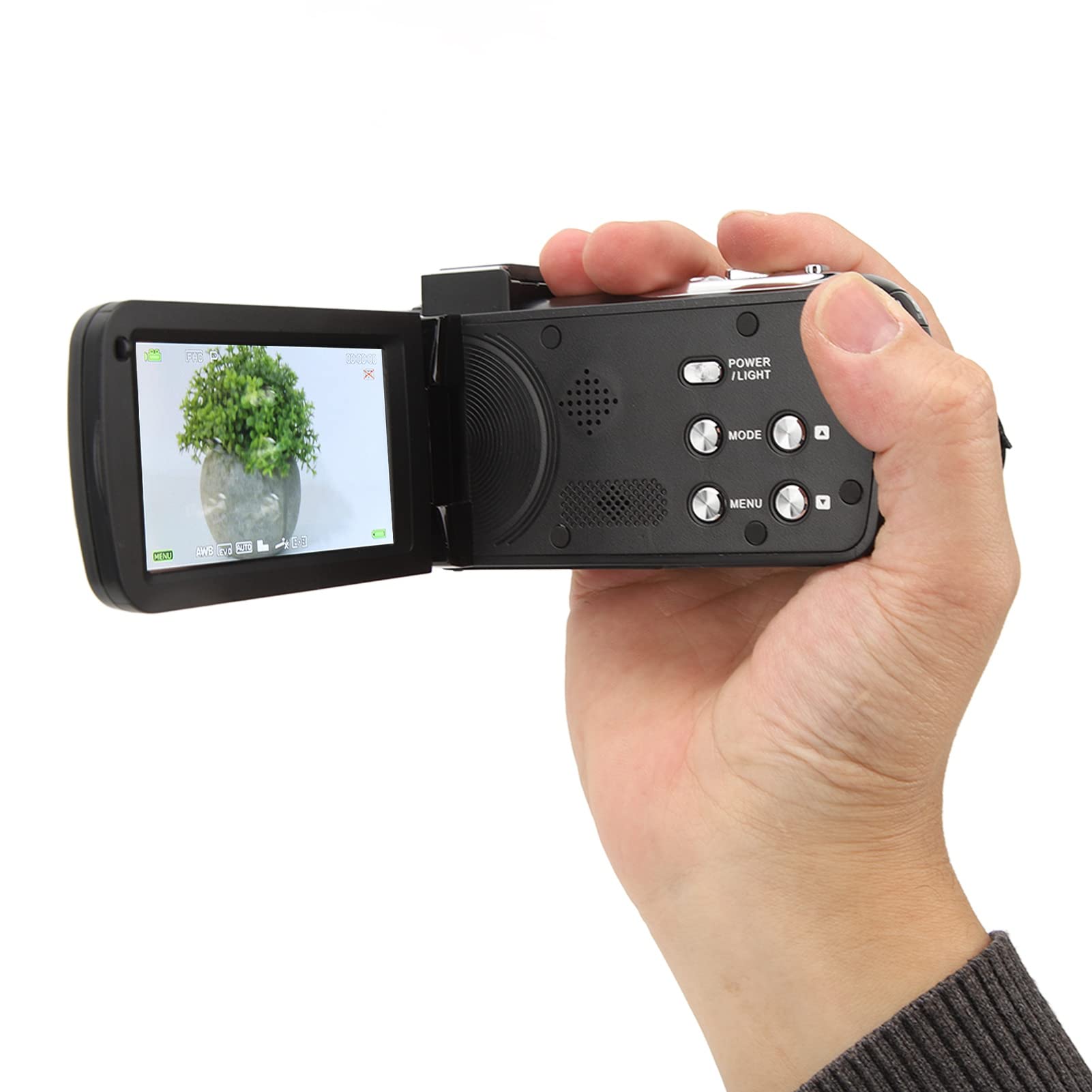 Annadue 4K Ultra HD 48MP WiFi Vlogging Camera with Fill Light & 18x Digital Zoom - 3.0 Inch Touch Screen Camcorder with APP Control for YouTube, Travel & Live Streaming (Perfect for Beginners & Content Creators)