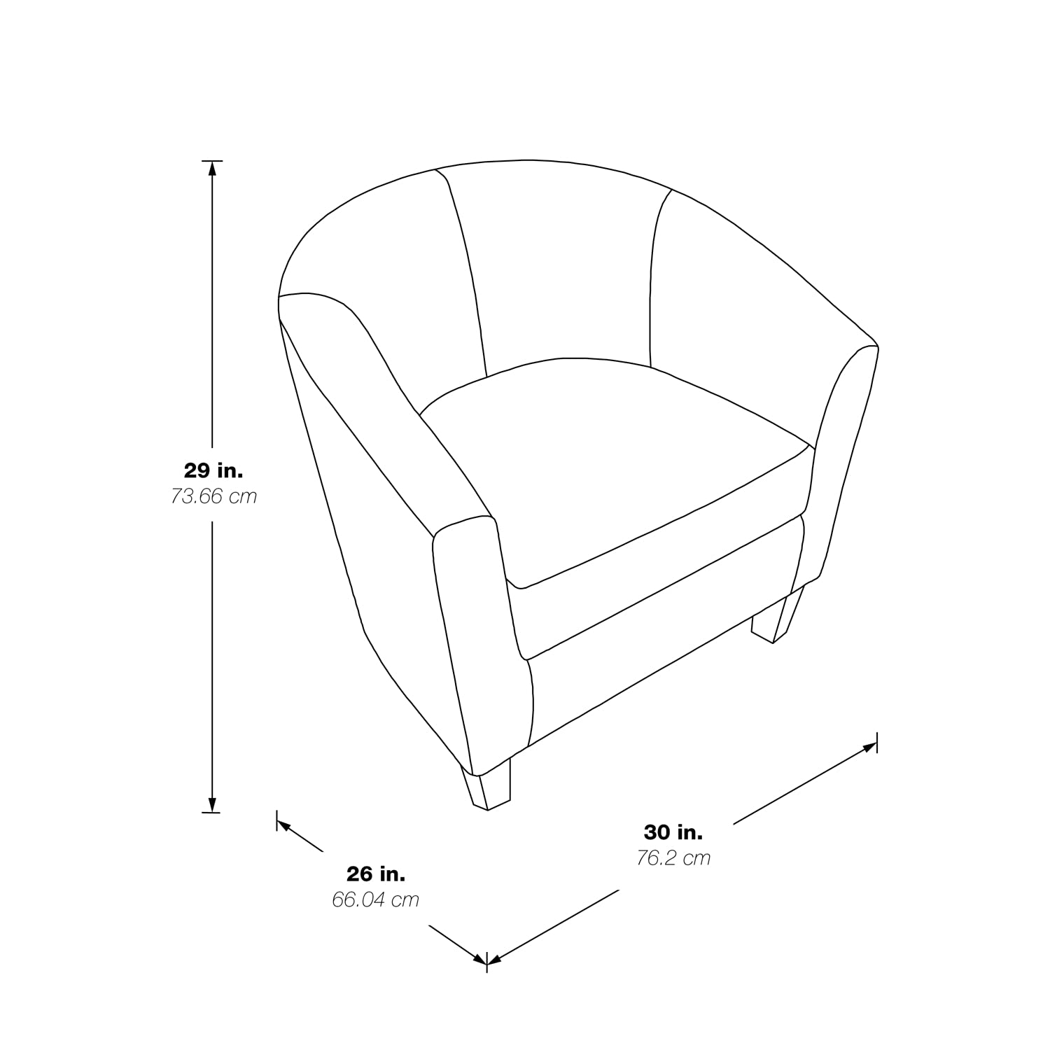 ETN-PD24 Classic American Corner Furniture in Cocoa Brown - Perfect for Living Rooms, Offices & Cozy Reading Nooks