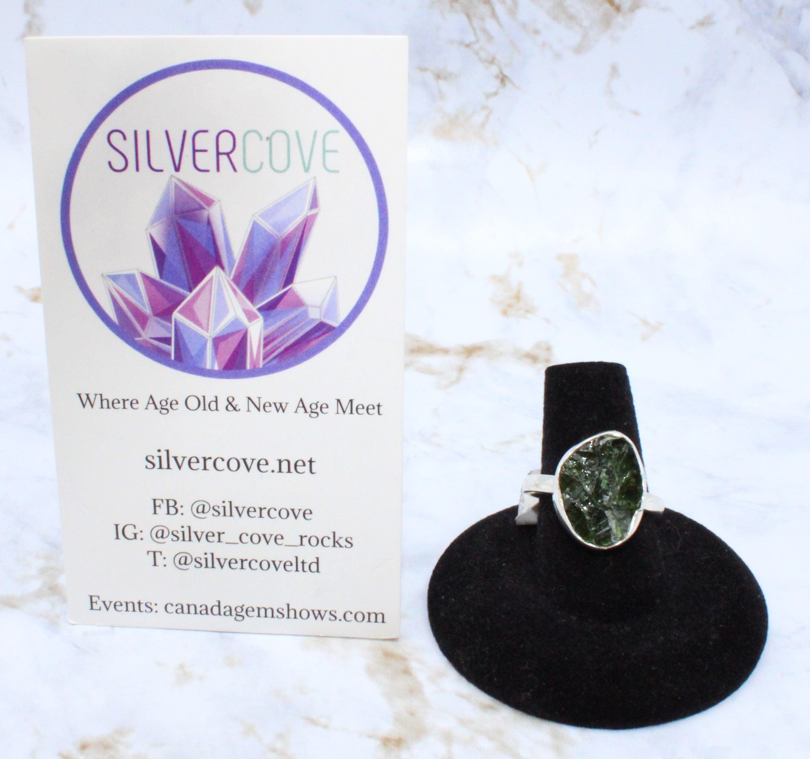 Diopside Sterling Silver Ring Size 8.75 - Elegant Green Gemstone Jewelry for Women, Perfect for Everyday Wear & Special Occasions