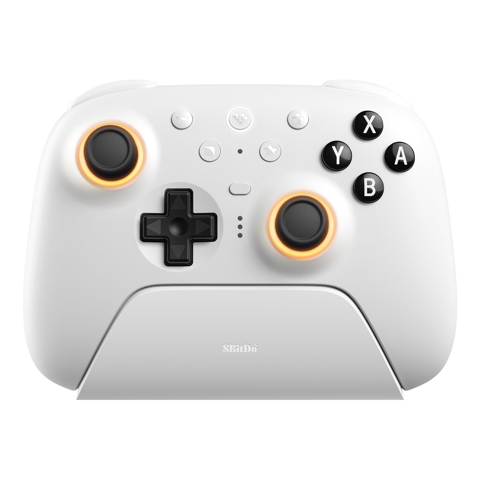 8BitDo Ultimate Bluetooth Controller for Nintendo Switch, PC, Android - Wireless Gamepad with Hall Effect Joystick, Adjustable Triggers, White - Perfect for Gaming, Streaming & Retro Emulation