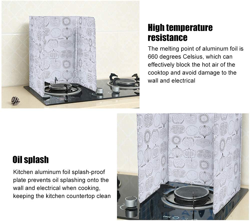 Yosoo Anti-Splatter Guard for Kitchen - Durable Frying Pan Oil Splash Screen Cover, Prevents Oil Spills for Safer Cooking, Ideal for Frying, Sautéing, and Roasting Vegetables