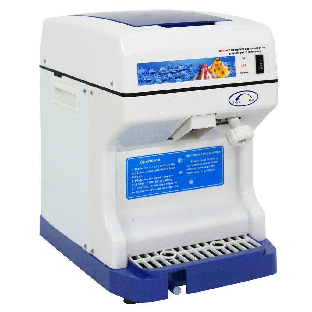 Commercial Shaved Ice Machine - Heavy Duty Ice Shaver for Snow Cones, Cocktails & Desserts | Perfect for Restaurants, Snack Bars, Parties & Summer Refreshments