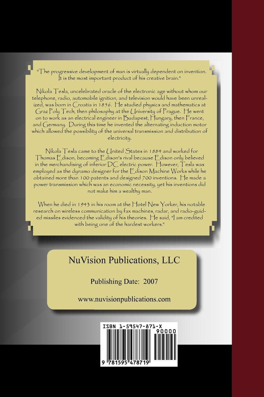 My Inventions: The Autobiography of Nikola Tesla - Inspiring Biography of the Electrical Genius | Perfect for History Buffs, Science Enthusiasts & STEM Students