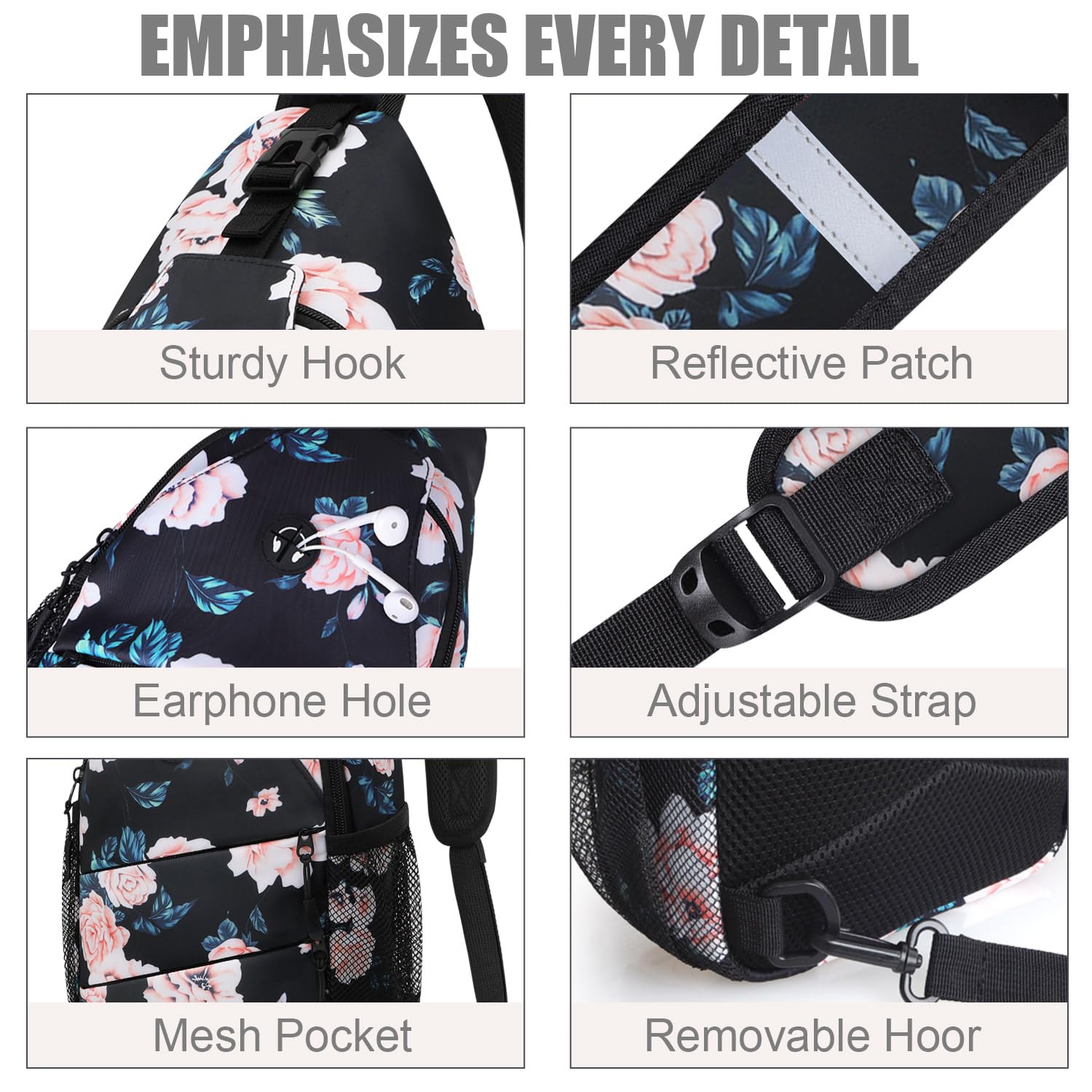 Trendy Unisex Crossbody Sling Bag with Adjustable Shoulder Strap - Convertible Chest Backpack for Women & Men | Perfect for Travel, Shopping & Daily Commute
