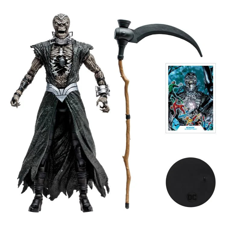 Blackest Night DC Multiverse Nekron Action Figure - Collectible DC Comics Supervillain Toy for Display & Cosplay - Perfect for Fans, Collectors & Gift Giving