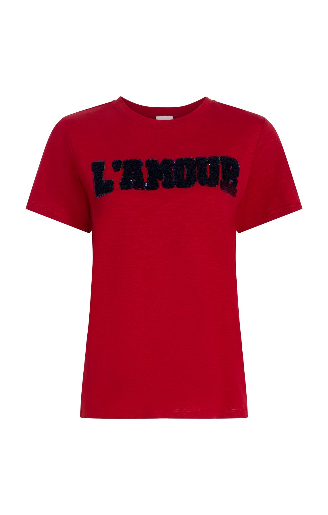 Cinq A Sept Toweled L'Amour Shrunken Tee - Soft Vintage-Inspired T-Shirt for Women | Perfect for Casual Outfits, Layering & Everyday Wear