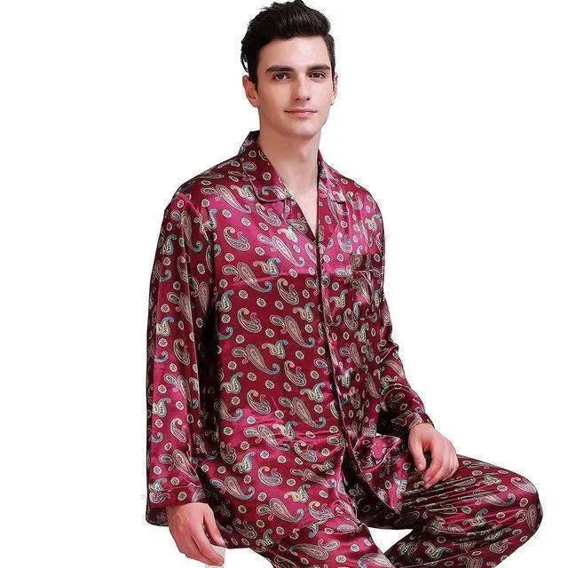 Comfortable Men's Pajama Set - Soft Sleepwear for Nighttime & Lounge Wear - Perfect for Relaxing at Home or Late-Night Comfort