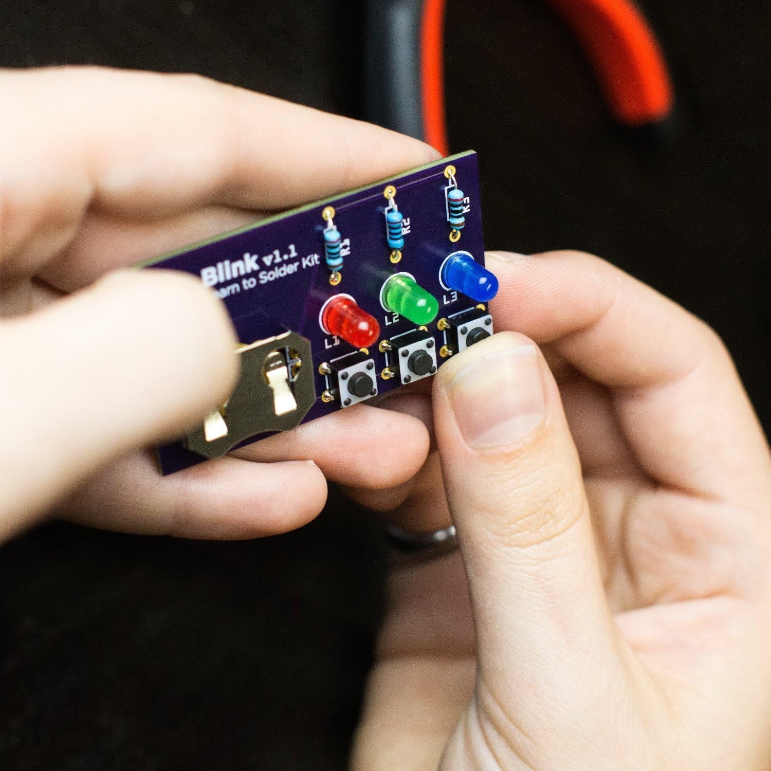 Blink LED Bulk Educator Pack - DIY Soldering Kit for Beginners & STEM Students | Electronic Light Circuit Board Science Project | Perfect for Classroom Learning, Home Experiments & Maker Projects