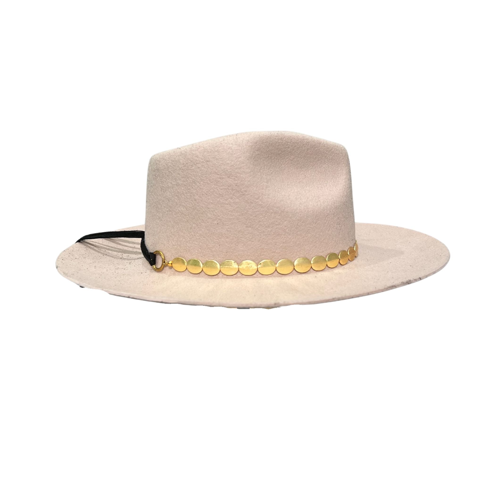 Gold Hat Band - Elegant & Adjustable Hat Accessory for Men & Women - Perfect for Weddings, Parties, and Outdoor Events