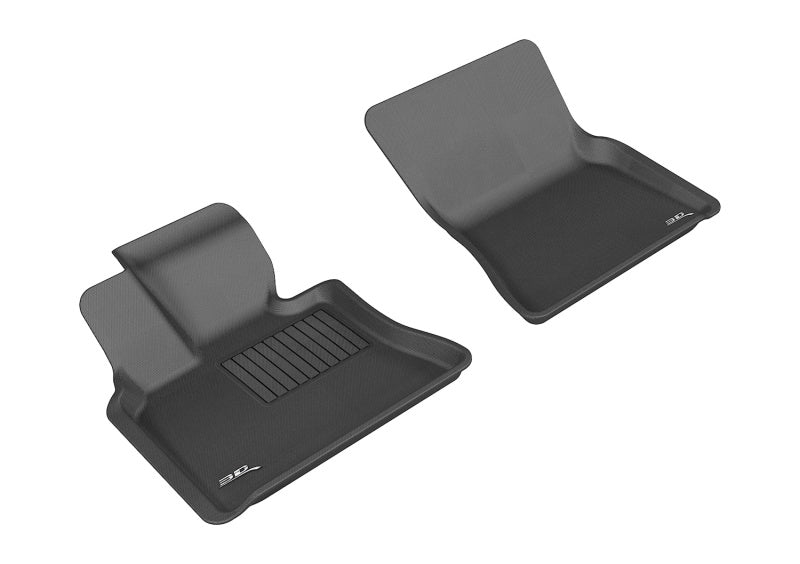 3D MAXpider Custom Fit All-Weather Floor Mats for 2007-2013 BMW X5/X6 E70/E71 Models - Kagu Series 1st Row Black Car Mats - Perfect for Winter, Rainy Days & Off-Road Protection