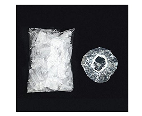 100Pcs Clear Disposable Ear Caps - Waterproof Ear Protector Covers for Hair Dye, Salon, Swimming & Showering - Soft Latex-Free Ear Protection for Adults & Kids