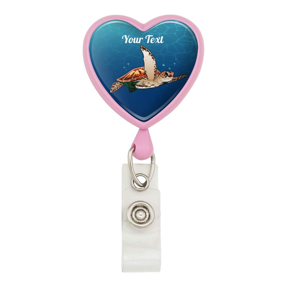 Custom Sea Turtle Lanyard - Retractable ID Badge Holder for Work & Events