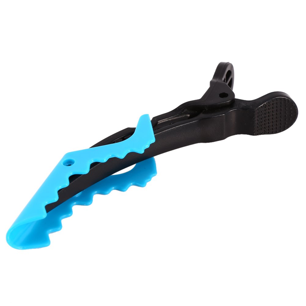 Non-Slip Plastic Hair Clips for Women - 10 Pack Blue Hair Styling Clamps & Hair Grip Accessories - Perfect for Salon, Home Styling & DIY Hair Care