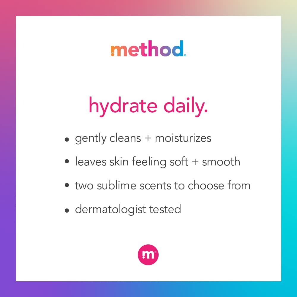 Method Hydrating Coconut Milk Body Wash - Paraben & Phthalate Free, 18 oz (Pack of 2) | Moisturizing Shower Gel for Dry Skin, Vegan & Cruelty-Free | Perfect for Daily Use & Spa Days at Home