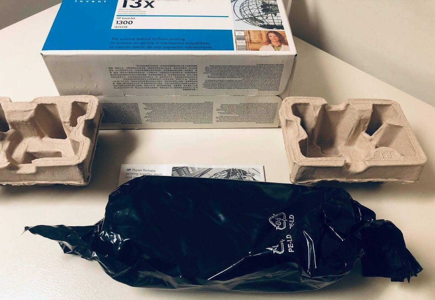 Genuine HP 13X Q2613X Toner Cartridge - Compatible with HP LaserJet 1300 Printer - High Yield Replacement Ink for Office & Home Printing Needs