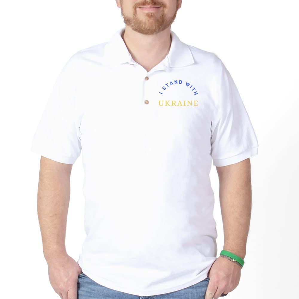 Solidarity with Ukraine Golf Polo Shirt - Comfortable & Stylish Men's Golf Apparel - Perfect for Casual Wear, Golfing & Supporting Ukraine