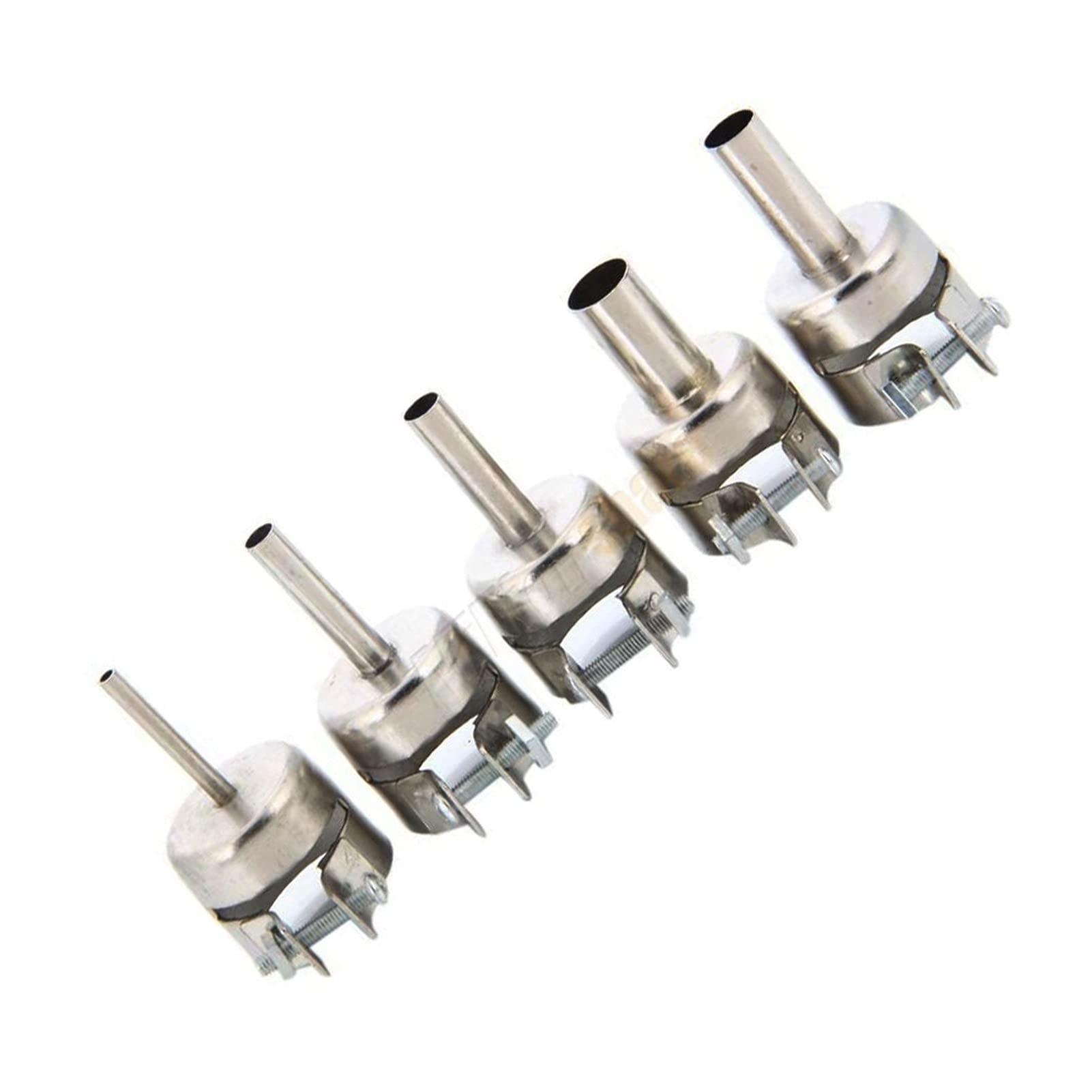 HUACHEN-LS 850 Universal Heat Resistant Nozzles for 8586 858D 8858 Hot Air Guns - Square 10mm & 12mm Tips - Compatible with Soldering, Welding & Rework Stations - Perfect for Electronics Repair, DIY Projects & Crafting