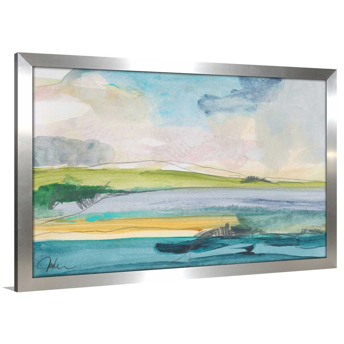 Amid the Jewels by Jan Weiss - Premium Acrylic Wall Art Print - Modern Home & Office Decor for Living Room, Bedroom or Gallery Display